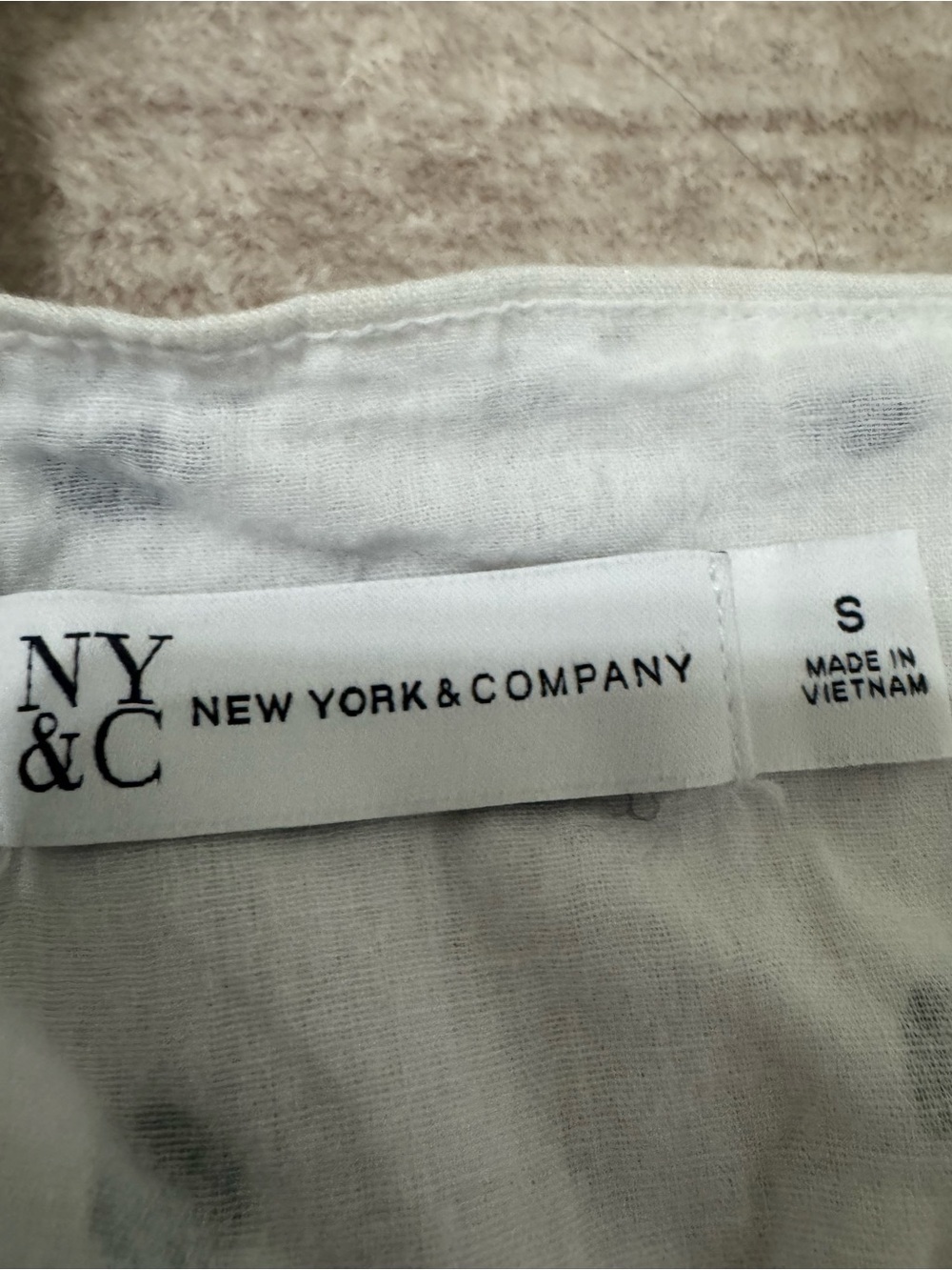 NYC & Co black and white polka dot dress size small - Picture 3 of 3